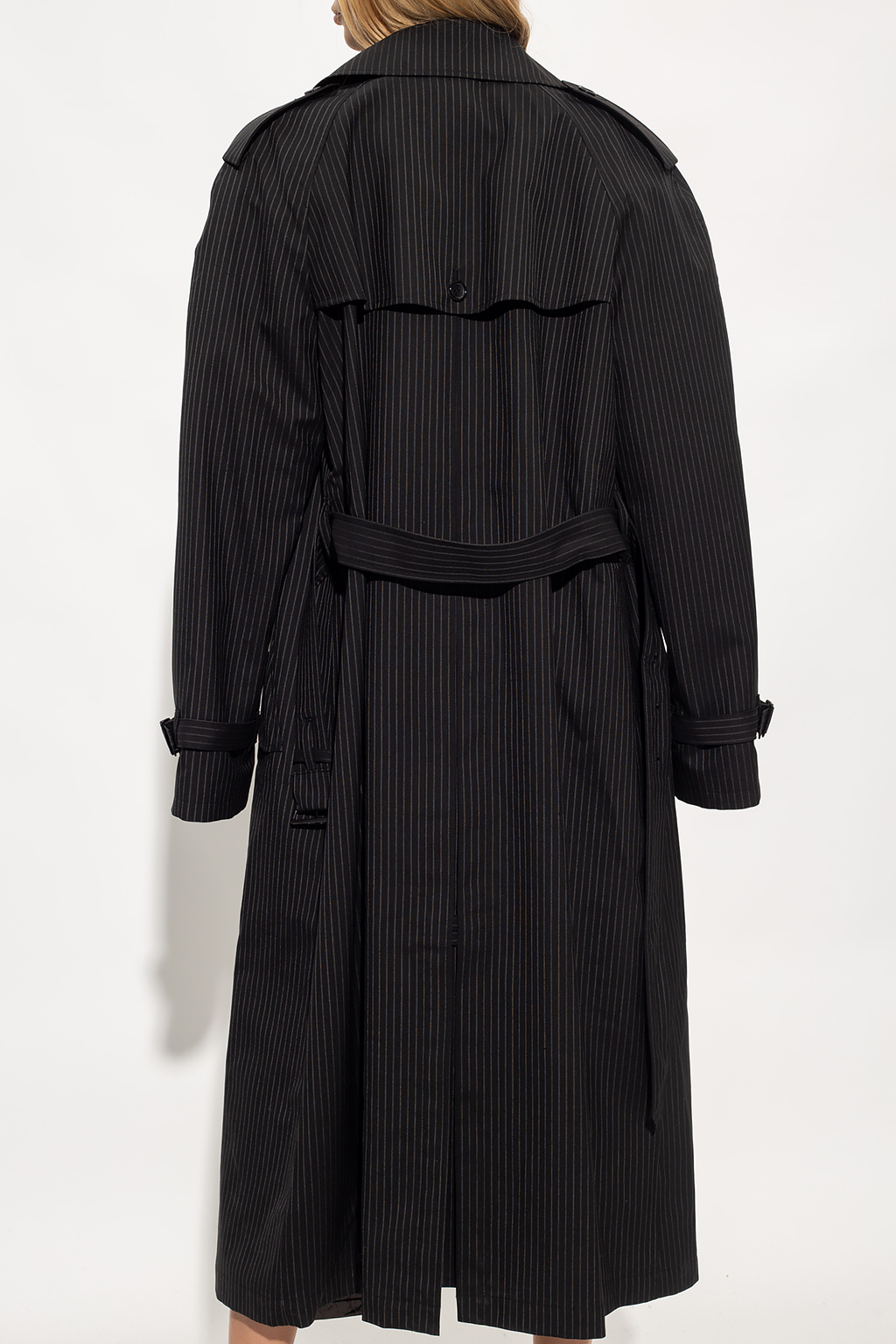 Black Wool trench coat Junya Watanabe Comme des Garçons
